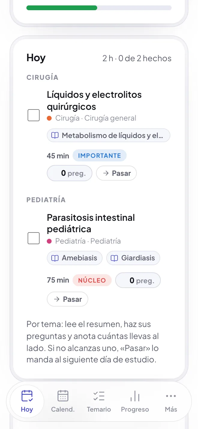 Los temas de hoy en un iPhone